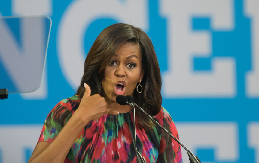 Raleigh,-,October,4:,Flotus,,Michelle,Obama,,Speaking,To,Students
