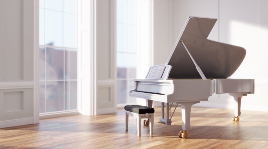 Musical instrument 3d render AI render